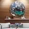 Designart - Distant Mountains and Mountain Lake' Landscape Metal Circle Wall Art